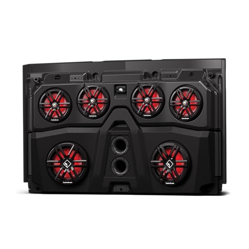 Rockford Fosgate RNGR18-ROOF4M2 All-in-One Ranger Roof Audio System – Front & Rear Audio Roof for Select 2018+ Polaris Ranger Crew 4-Door Models Rockford Fosgate RNGR18-ROOF4M2 All-in-One Ranger Roof Audio System – Front & Rear Audio Roof for Select 2018+ Polaris Ranger Crew 4-Door Models